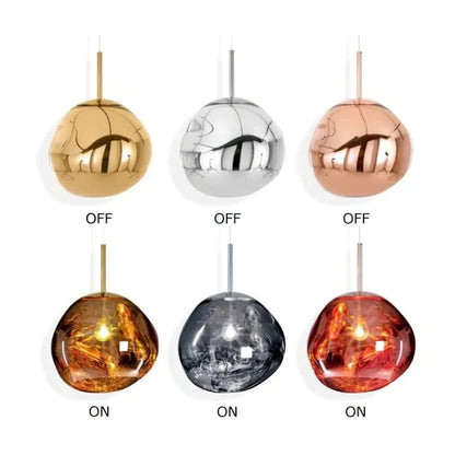 Pendant Light | Molten Glass Lava Design