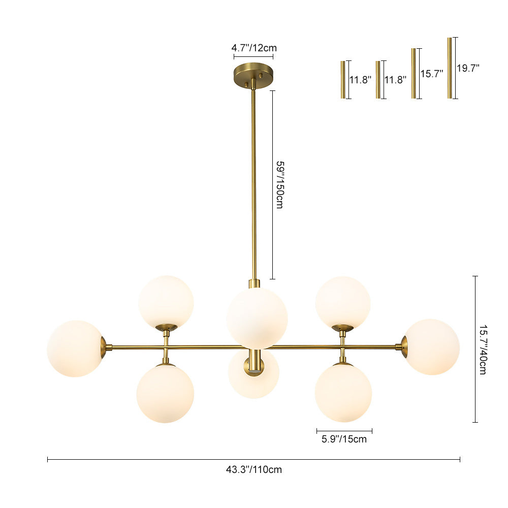 Pendant Light | Modern Sputnik Glass Ball Chandelier