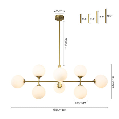 Pendant Light | Modern Sputnik Glass Ball Chandelier