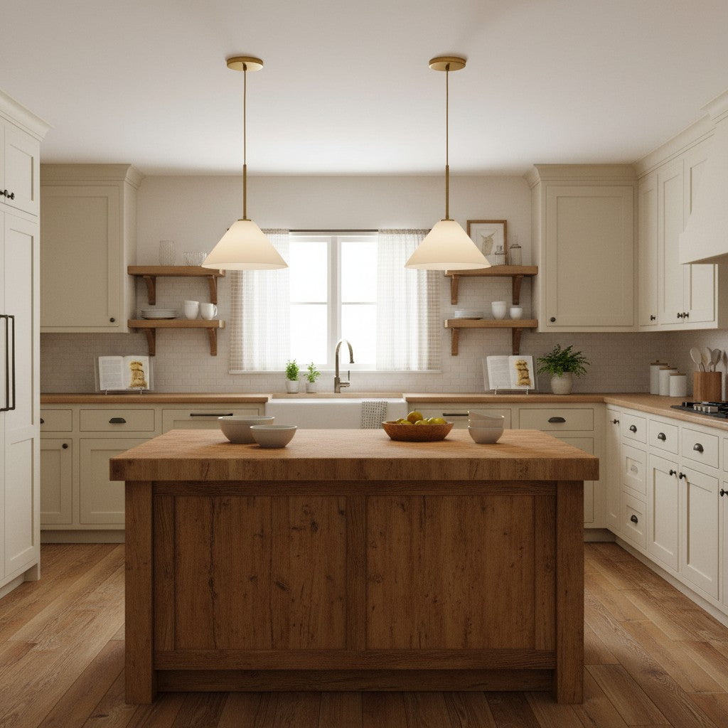 Pendant Light | Milk Glass Cone Design