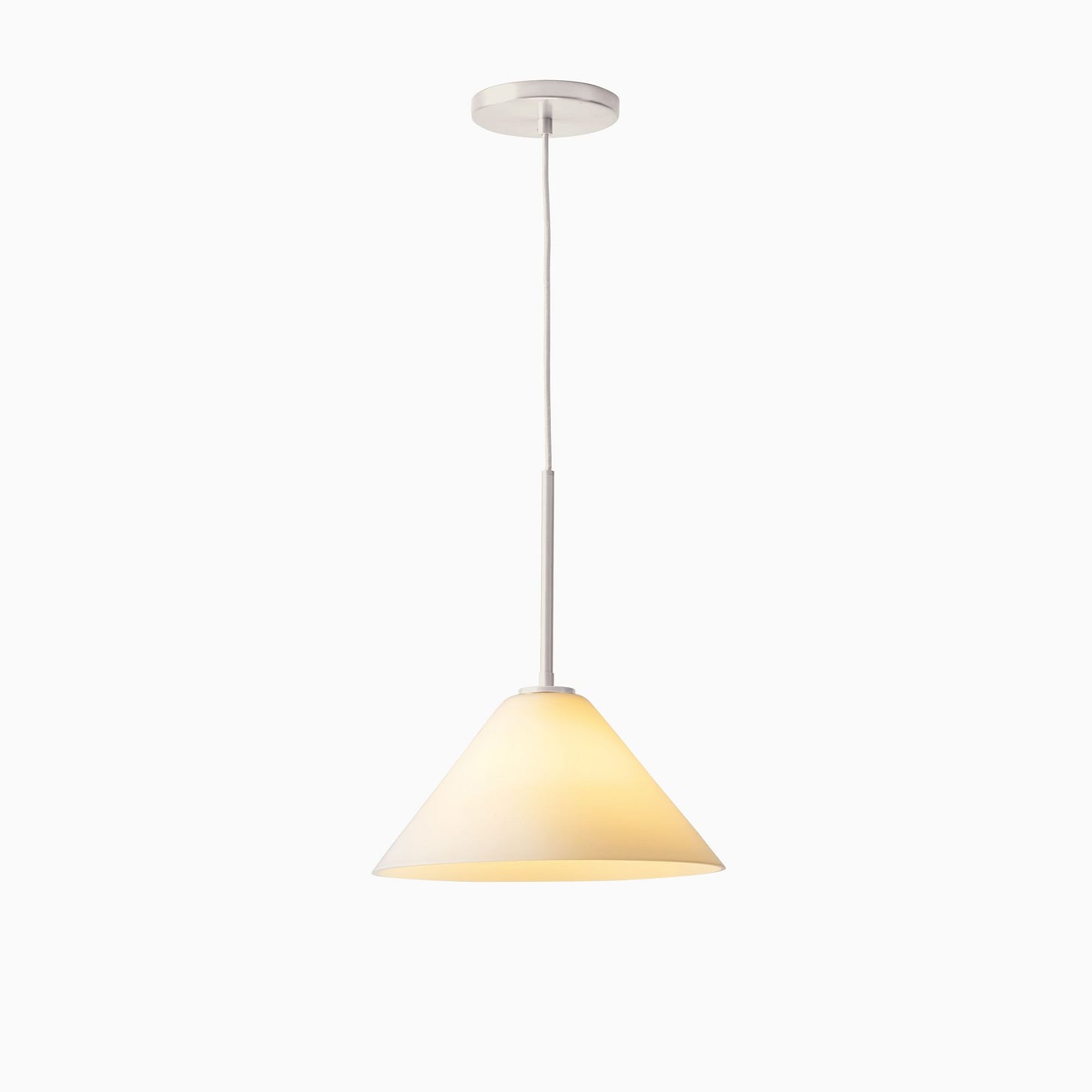 Pendant Light | Milk Glass Cone Design