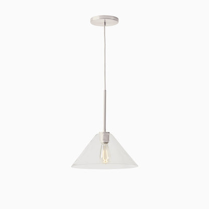 Pendant Light | Milk Glass Cone Design
