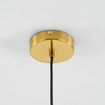 Pendant Light | Glass Globe Ribbed Design