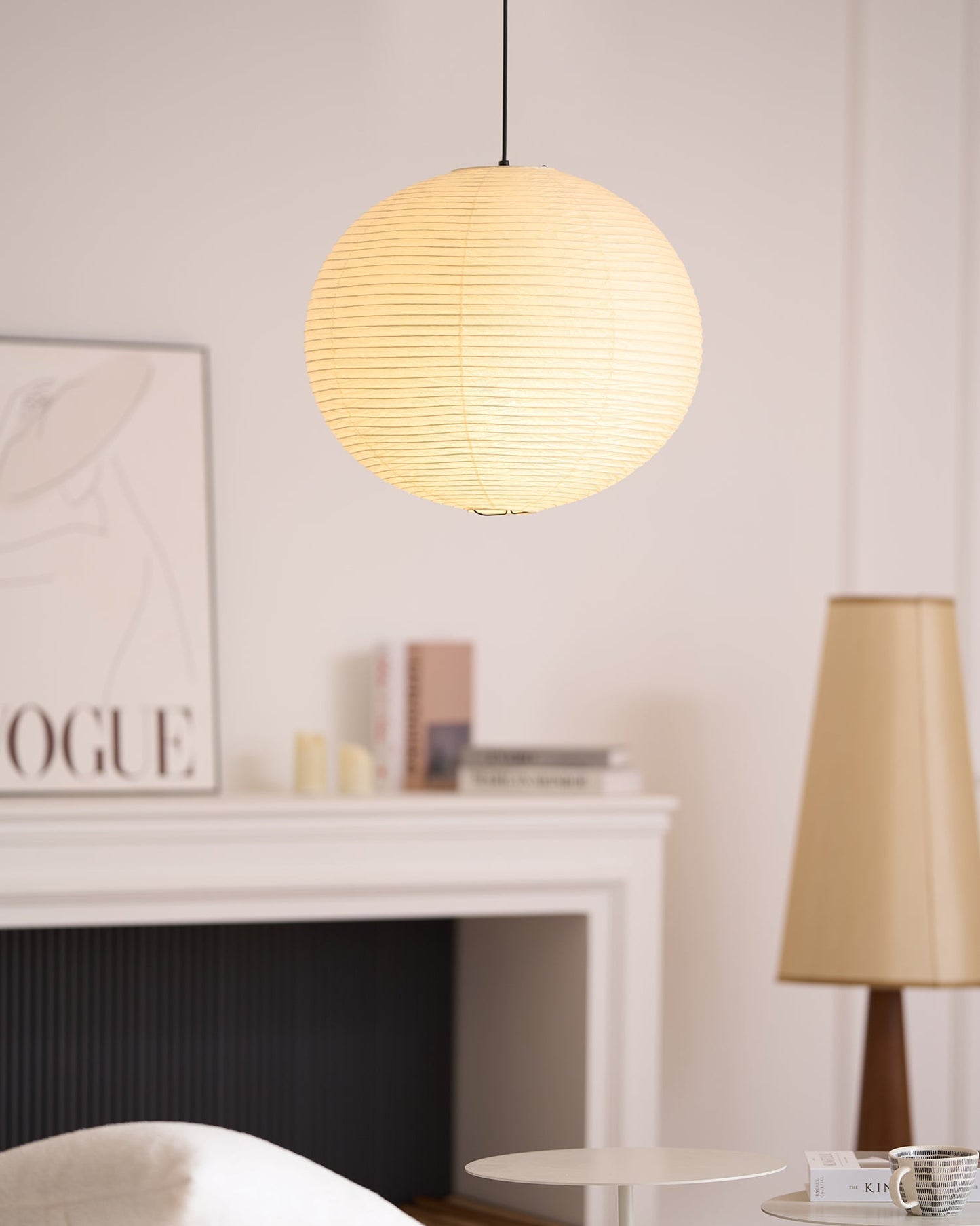 Pendant Light | Rice Paper Globe Design