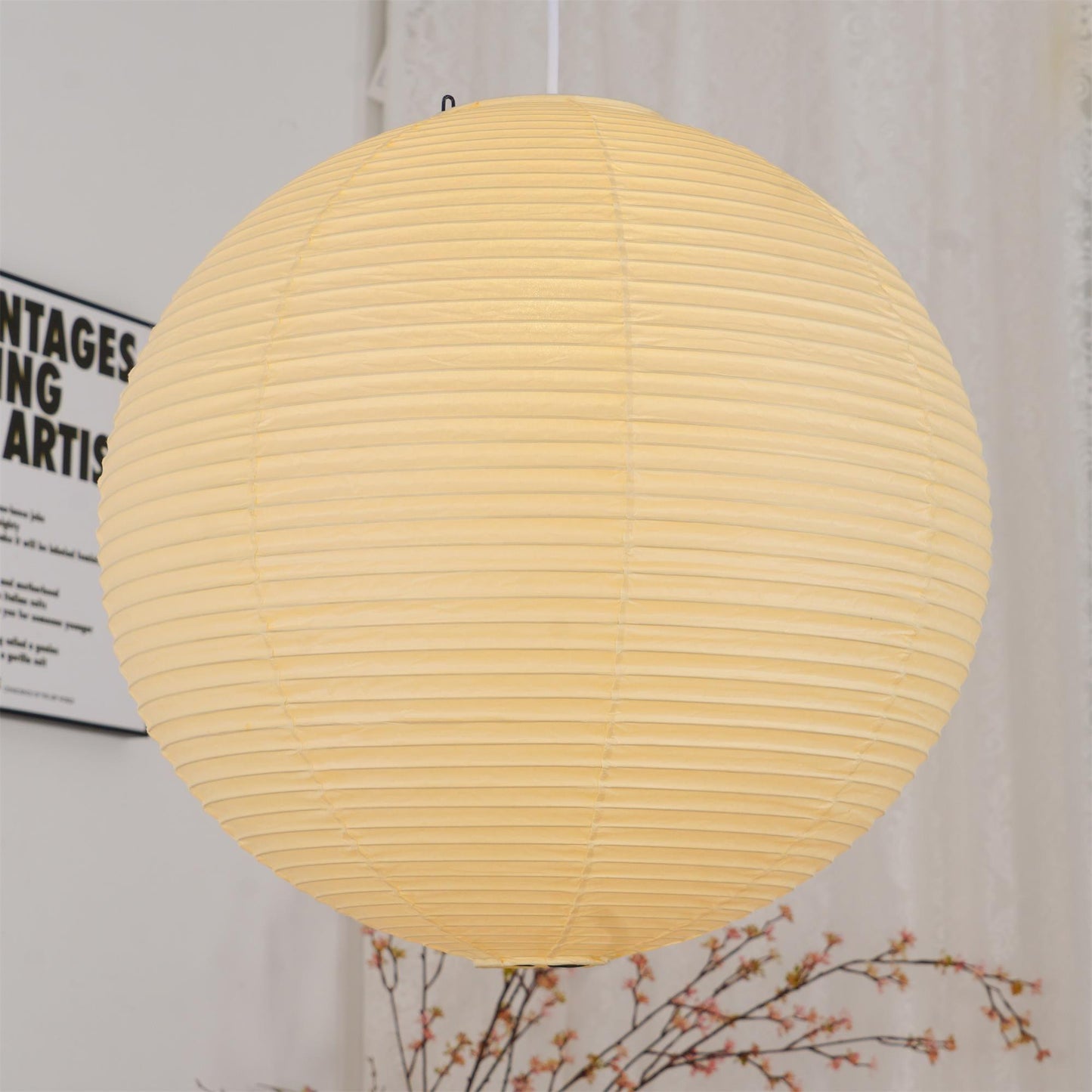 Pendant Light | Rice Paper Globe Design