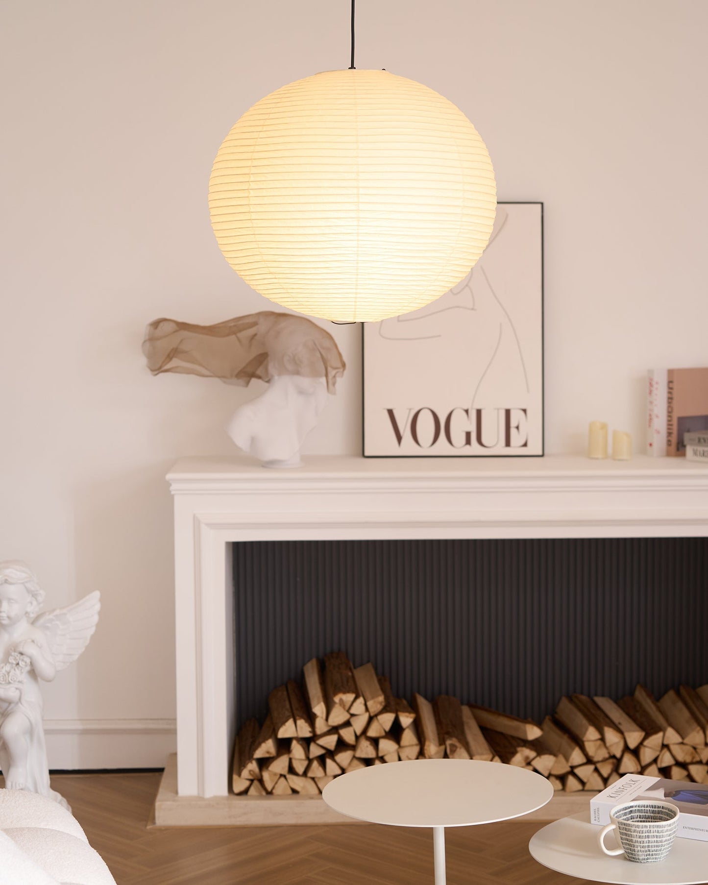 Pendant Light | Rice Paper Globe Design