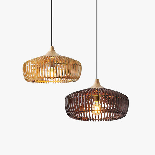 Pendant Light | Rattan Woven Dome Design