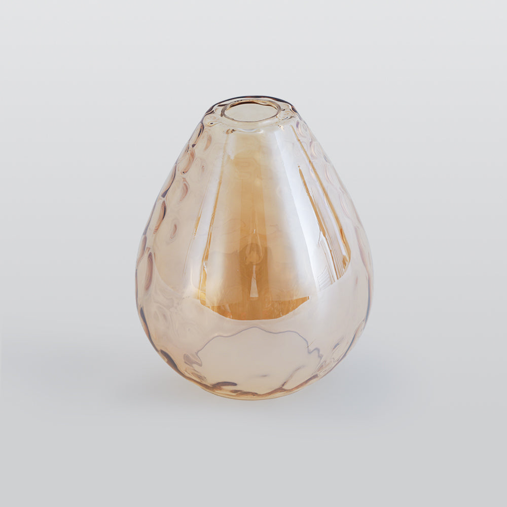 Pendant Light | Wood Cap Glass Teardrop Design