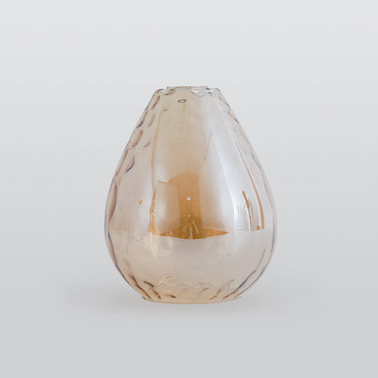 Pendant Light | Wood Cap Glass Teardrop Design