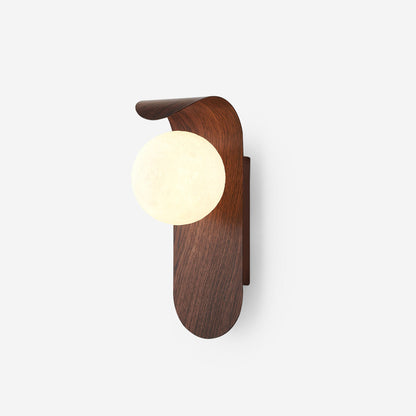 Wall Light | Wooden Globe Sphere Design
