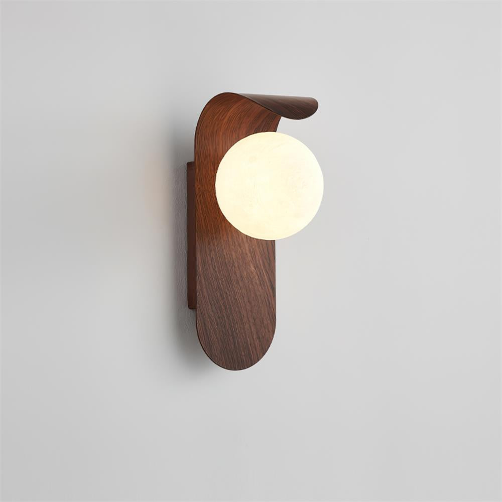 Wall Light | Wooden Globe Sphere Design