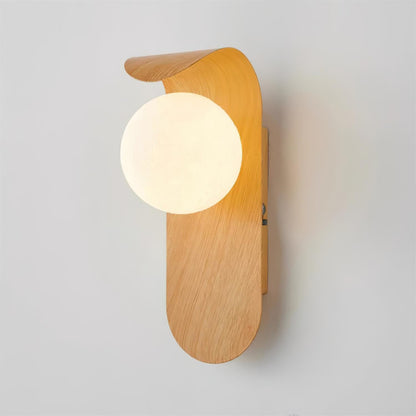 Wall Light | Wooden Globe Sphere Design