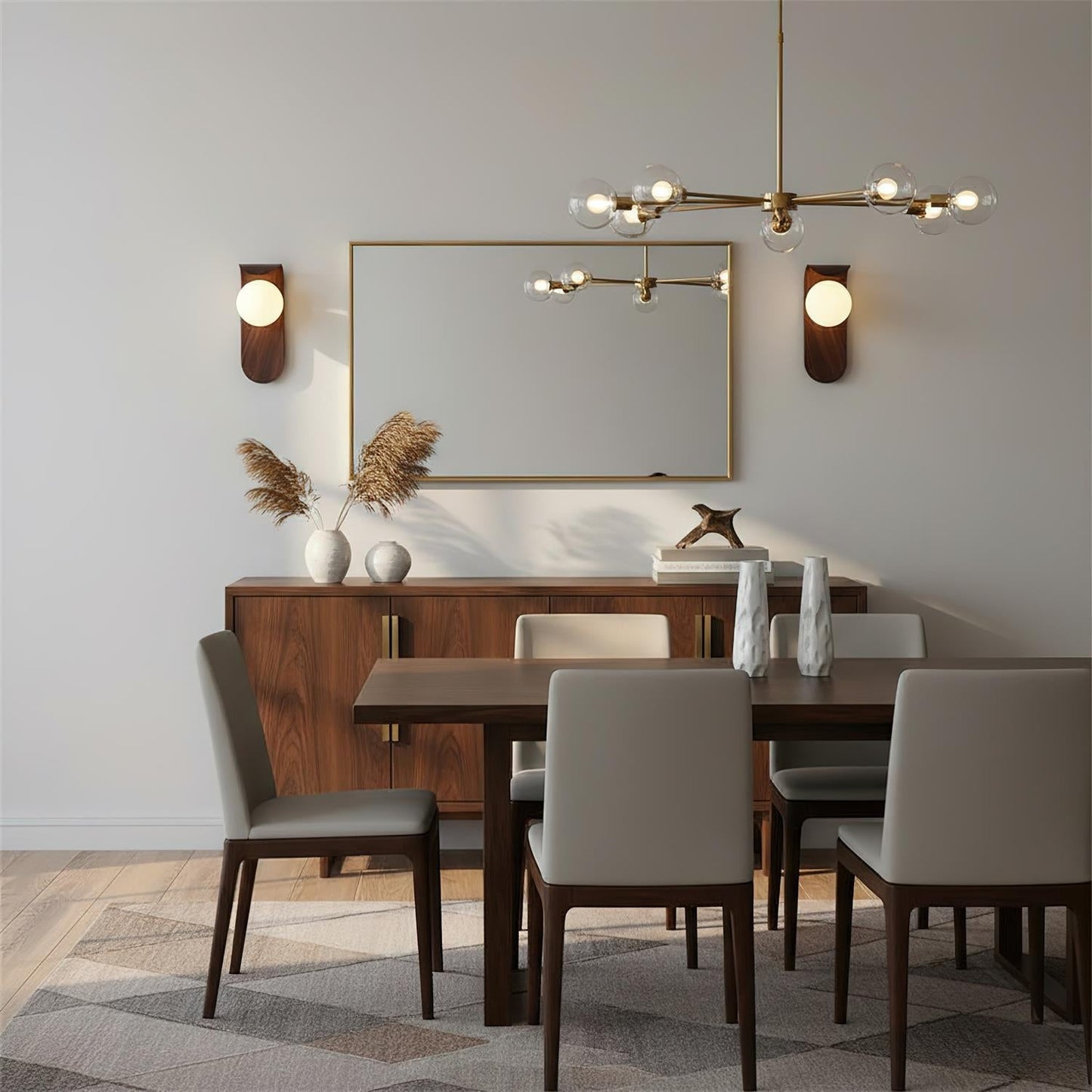 Wall Light | Wooden Globe Sphere Design