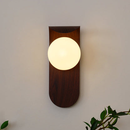 Wall Light | Wooden Globe Sphere Design