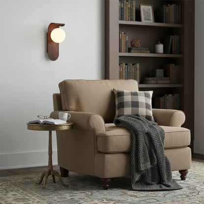 Wall Light | Wooden Globe Sphere Design
