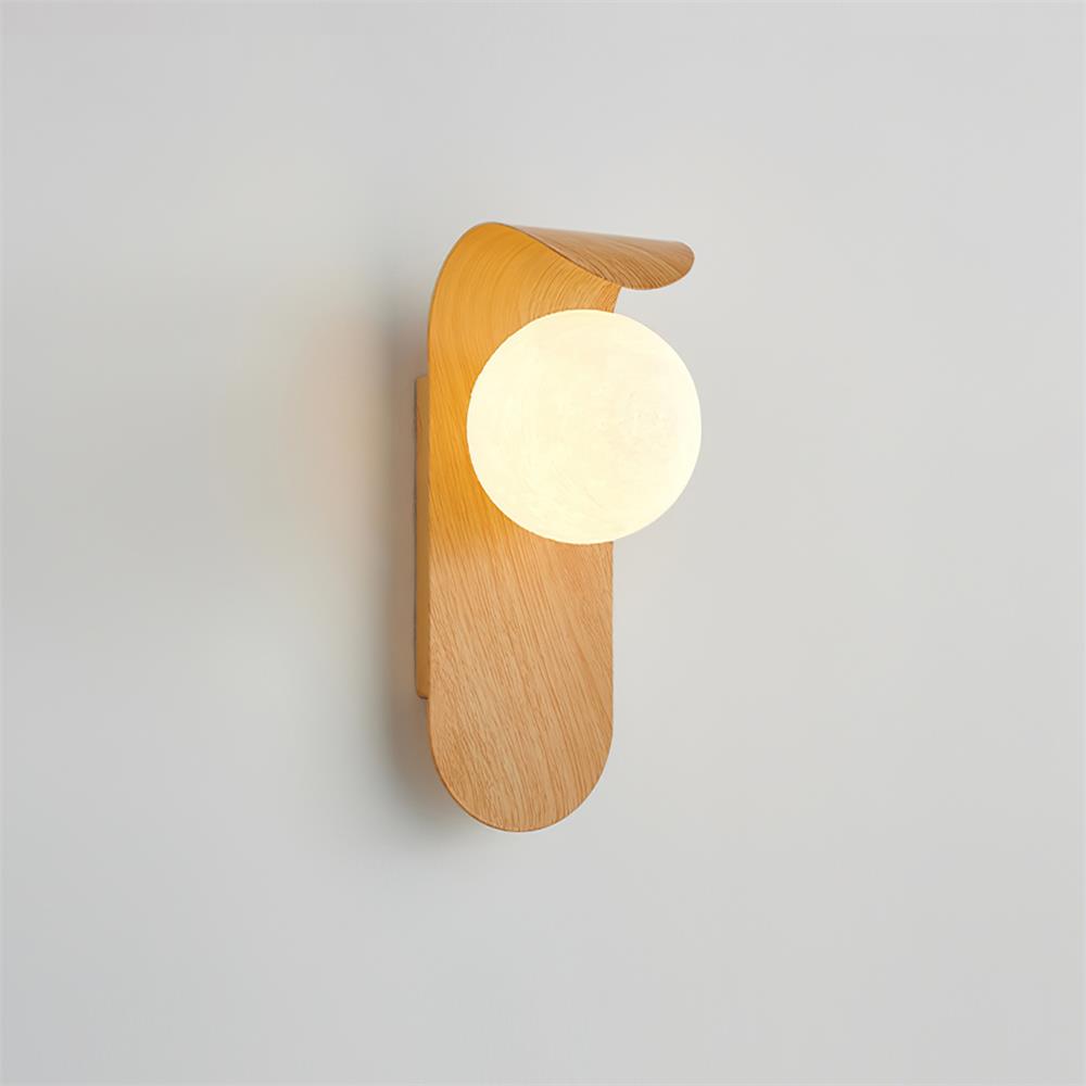 Wall Light | Wooden Globe Sphere Design