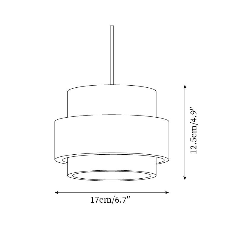 Pendant Light | Travertine Wood Cylinder Design