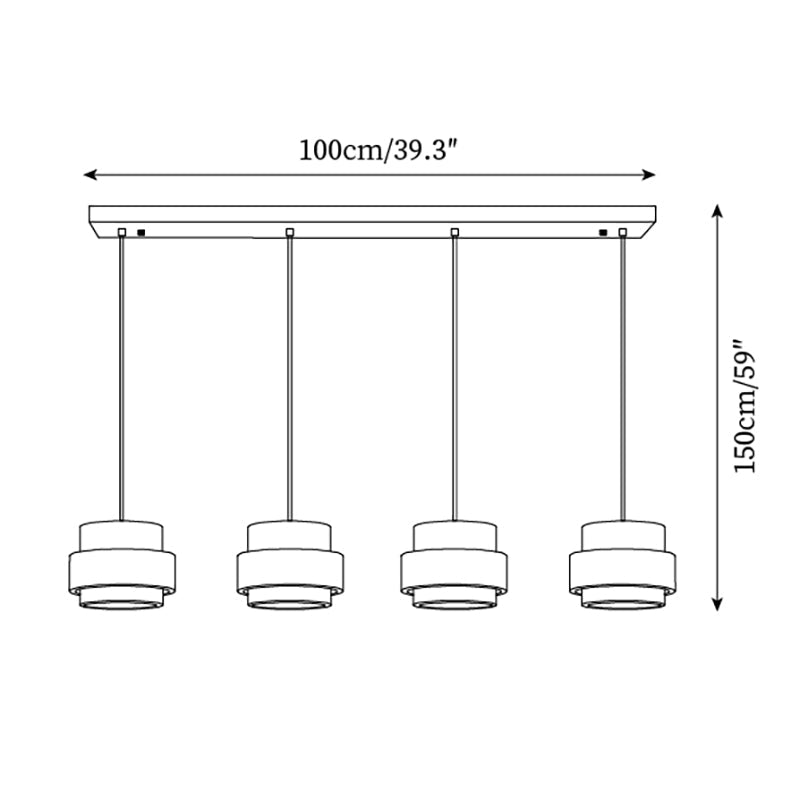 Pendant Light | Travertine Wood Cylinder Design