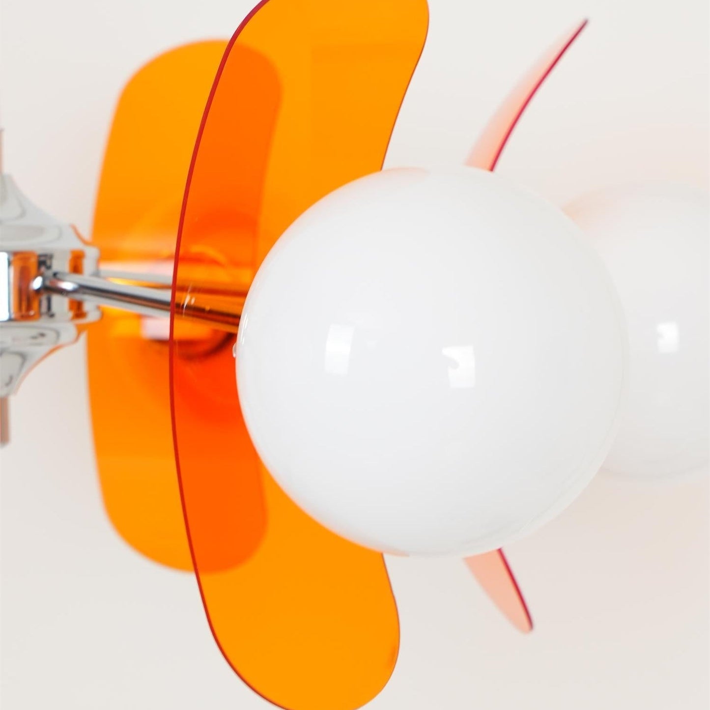 Ceiling Light | Amber Glass Globe Chandelier