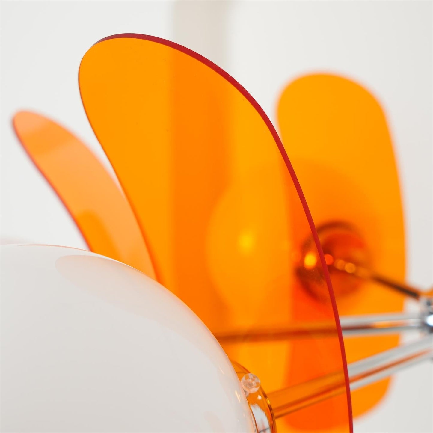 Ceiling Light | Amber Glass Globe Chandelier