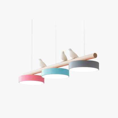 Pendant Light | Wood Beam Bird Design