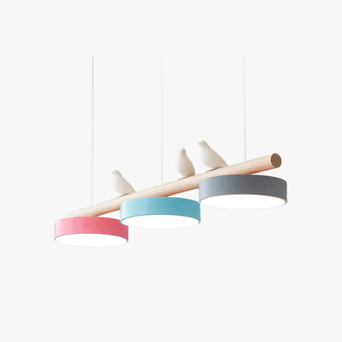 Pendant Light | Wood Beam Bird Design