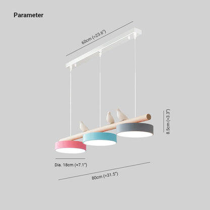 Pendant Light | Wood Beam Bird Design