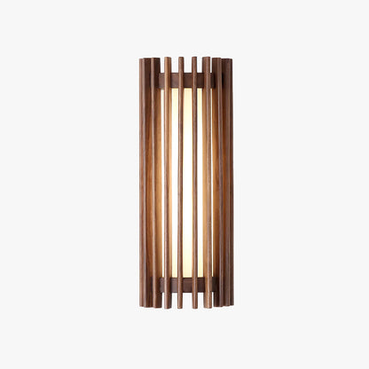 Wall Light | Walnut Slat Wood Design