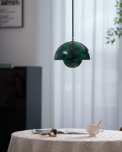 Pendant Light | Glossy Dome Shade Design