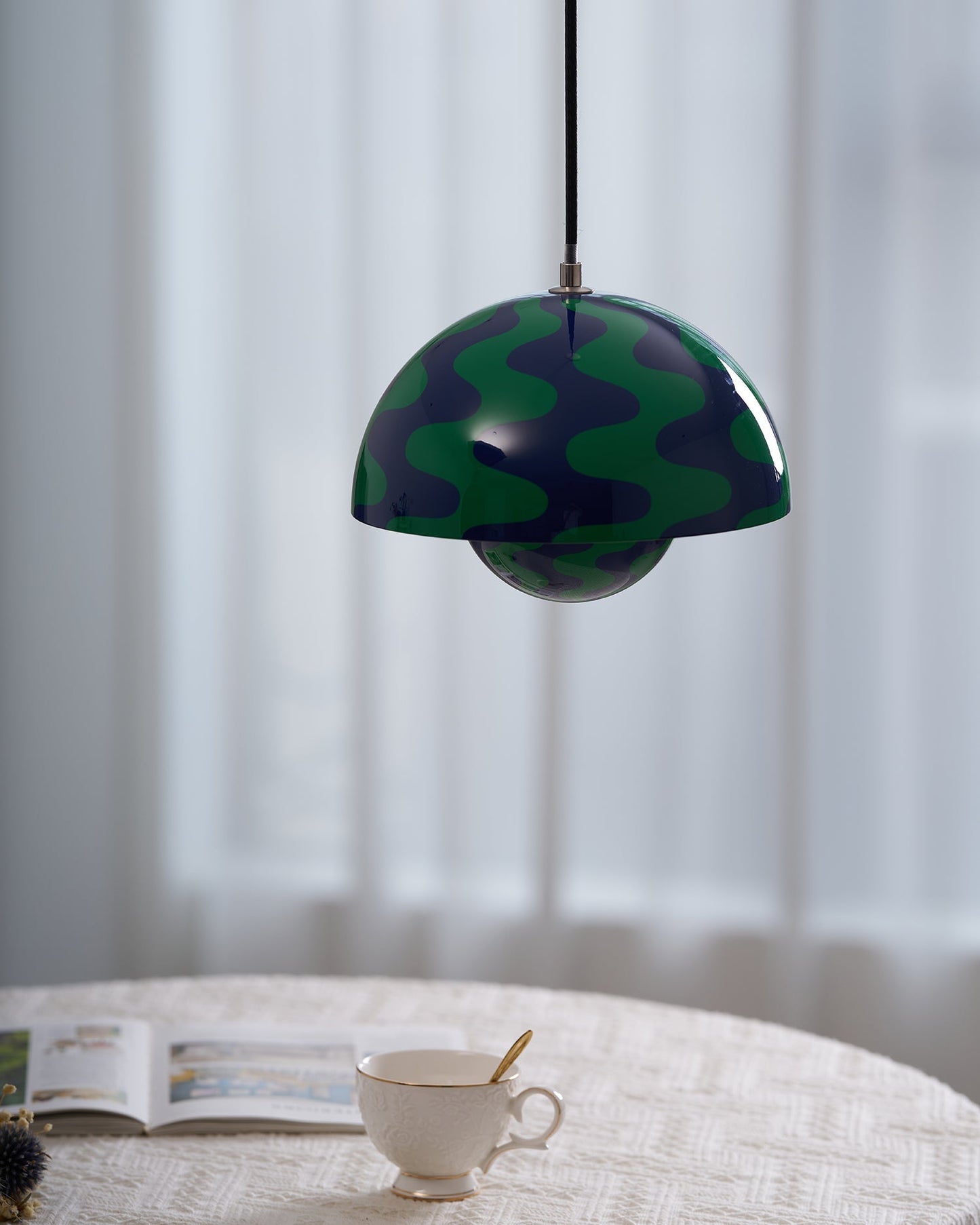 Pendant Light | Glossy Dome Shade Design