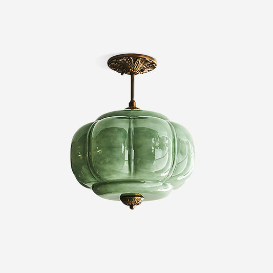 Pendant Light | Fluted Glass Globe Design