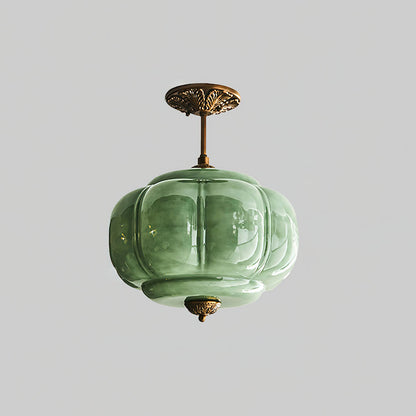 Pendant Light | Fluted Glass Globe Design