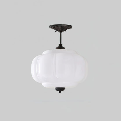 Pendant Light | Fluted Glass Globe Design