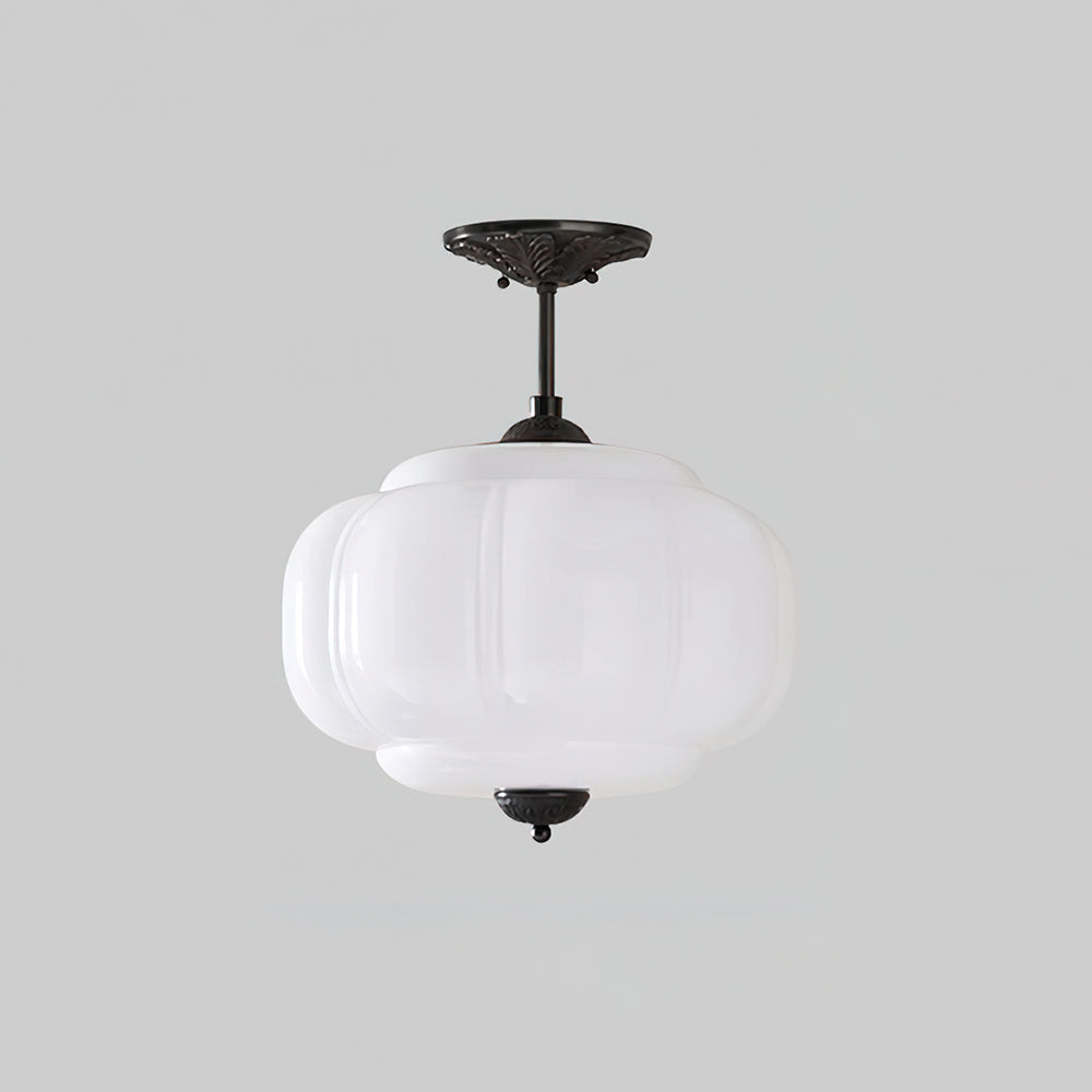 Pendant Light | Fluted Glass Globe Design