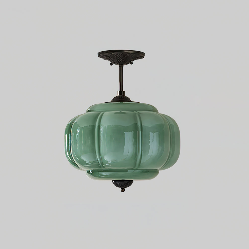 Pendant Light | Fluted Glass Globe Design