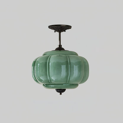 Pendant Light | Fluted Glass Globe Design
