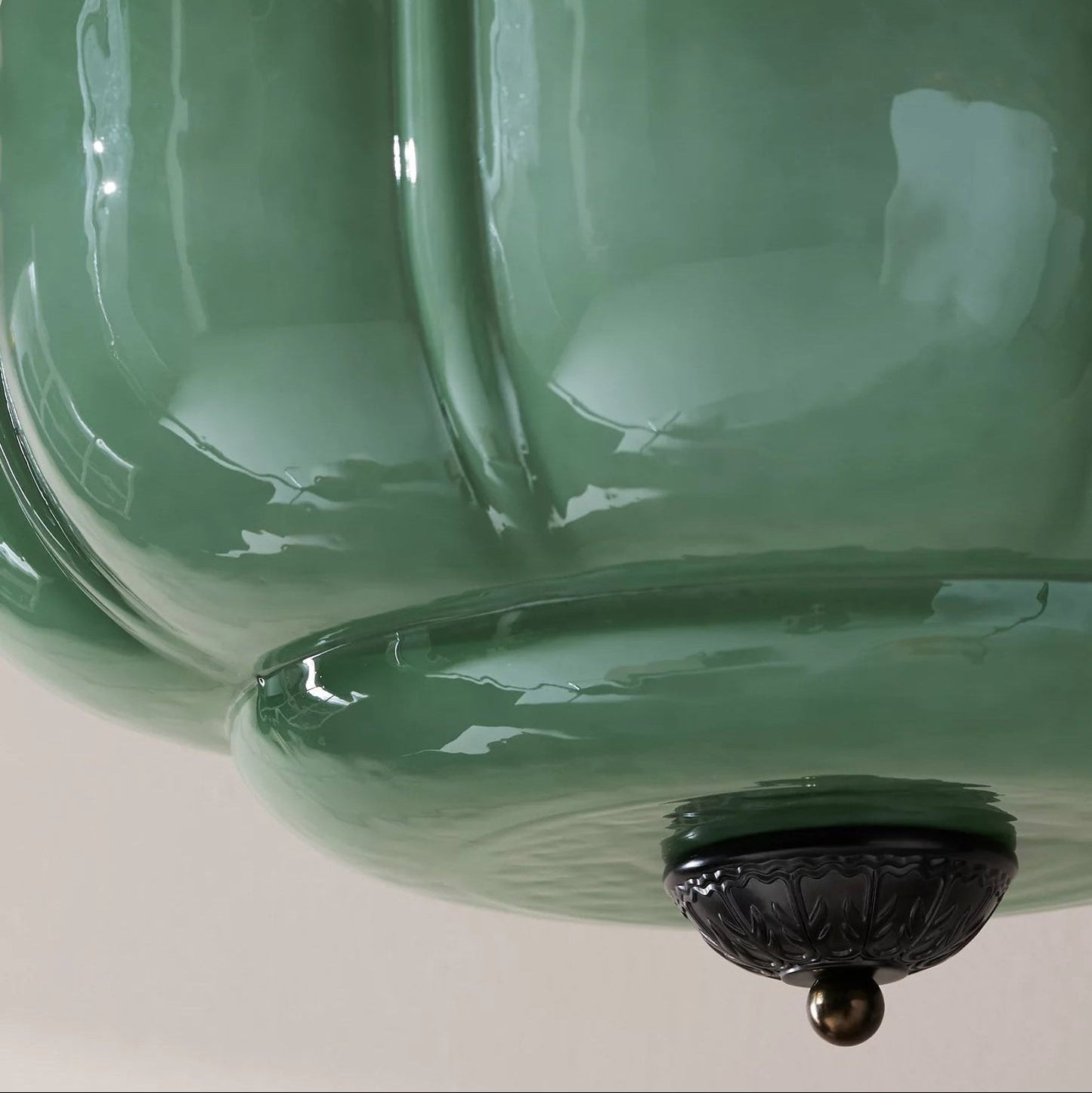 Pendant Light | Fluted Glass Globe Design