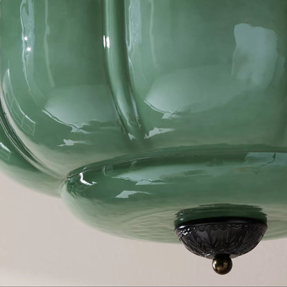 Pendant Light | Fluted Glass Globe Design