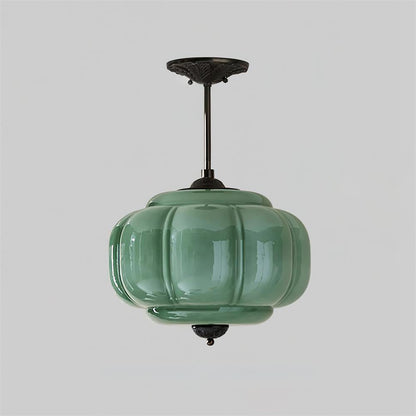 Pendant Light | Fluted Glass Globe Design