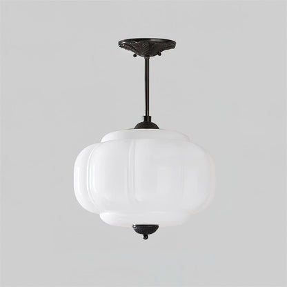 Pendant Light | Fluted Glass Globe Design
