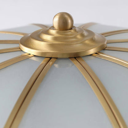Ceiling Light | Frosted Glass Lotus Fixture