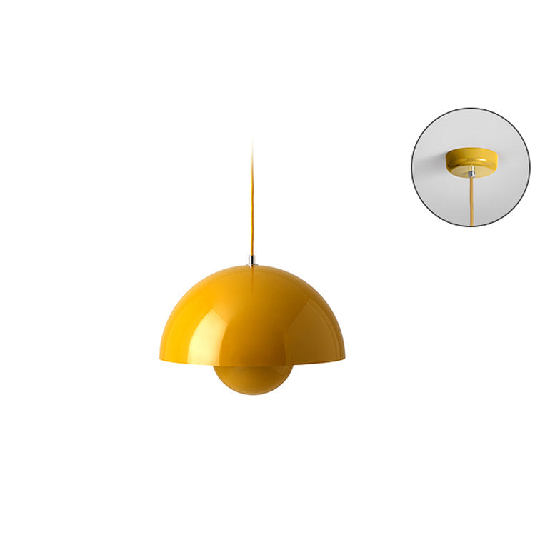 Pendant Light | Glossy Dome Shade Design