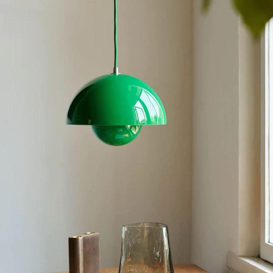 Pendant Light | Glossy Dome Shade Design