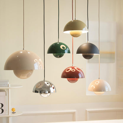 Pendant Light | Glossy Dome Shade Design