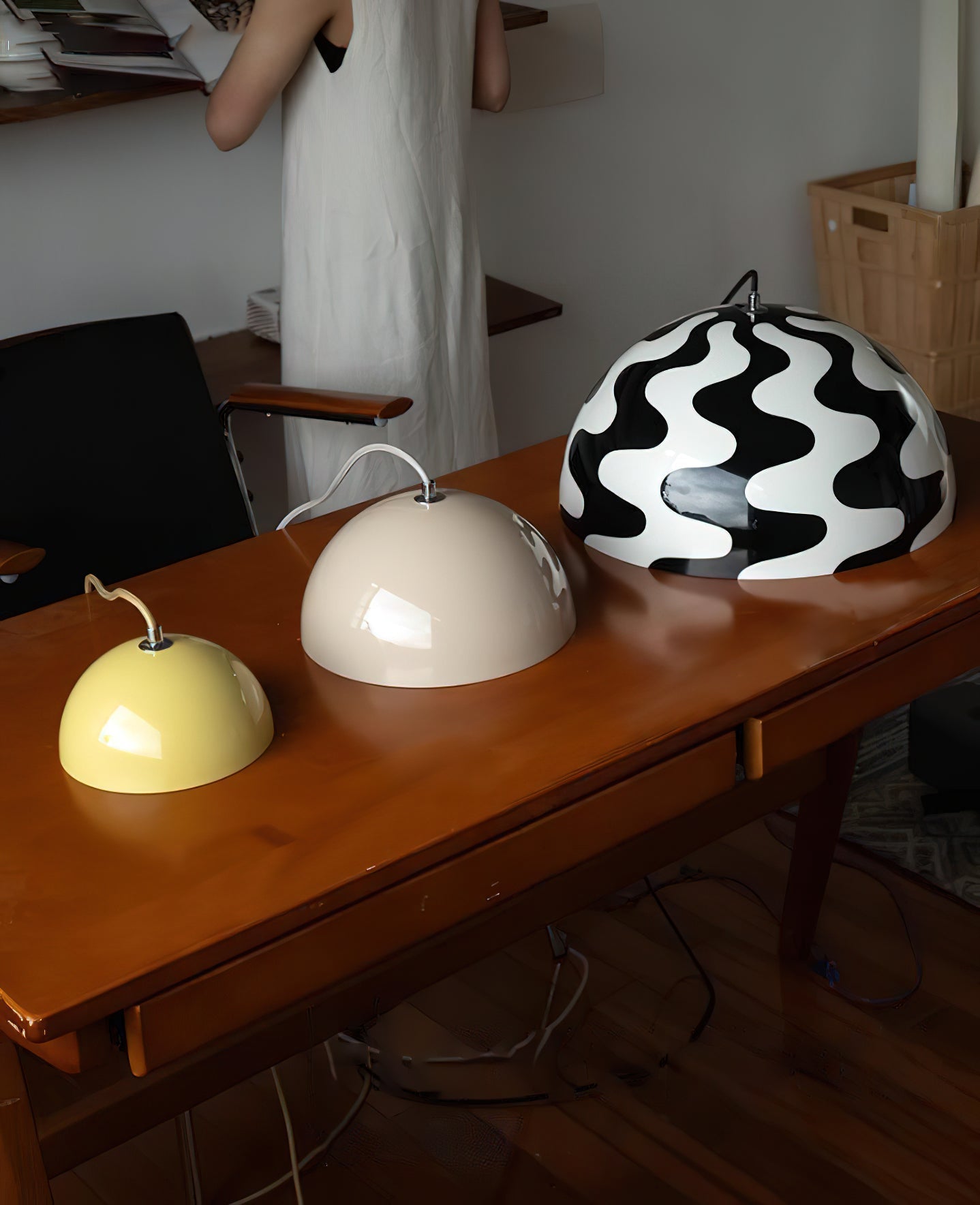 Pendant Light | Glossy Dome Shade Design