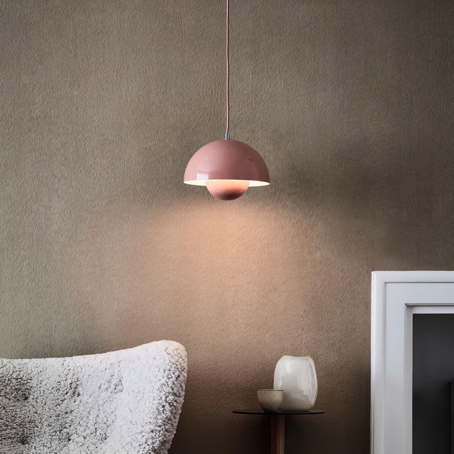 Pendant Light | Glossy Dome Shade Design