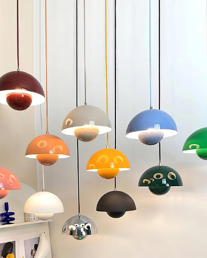 Pendant Light | Glossy Dome Shade Design
