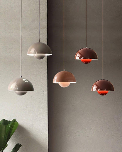 Pendant Light | Glossy Dome Shade Design