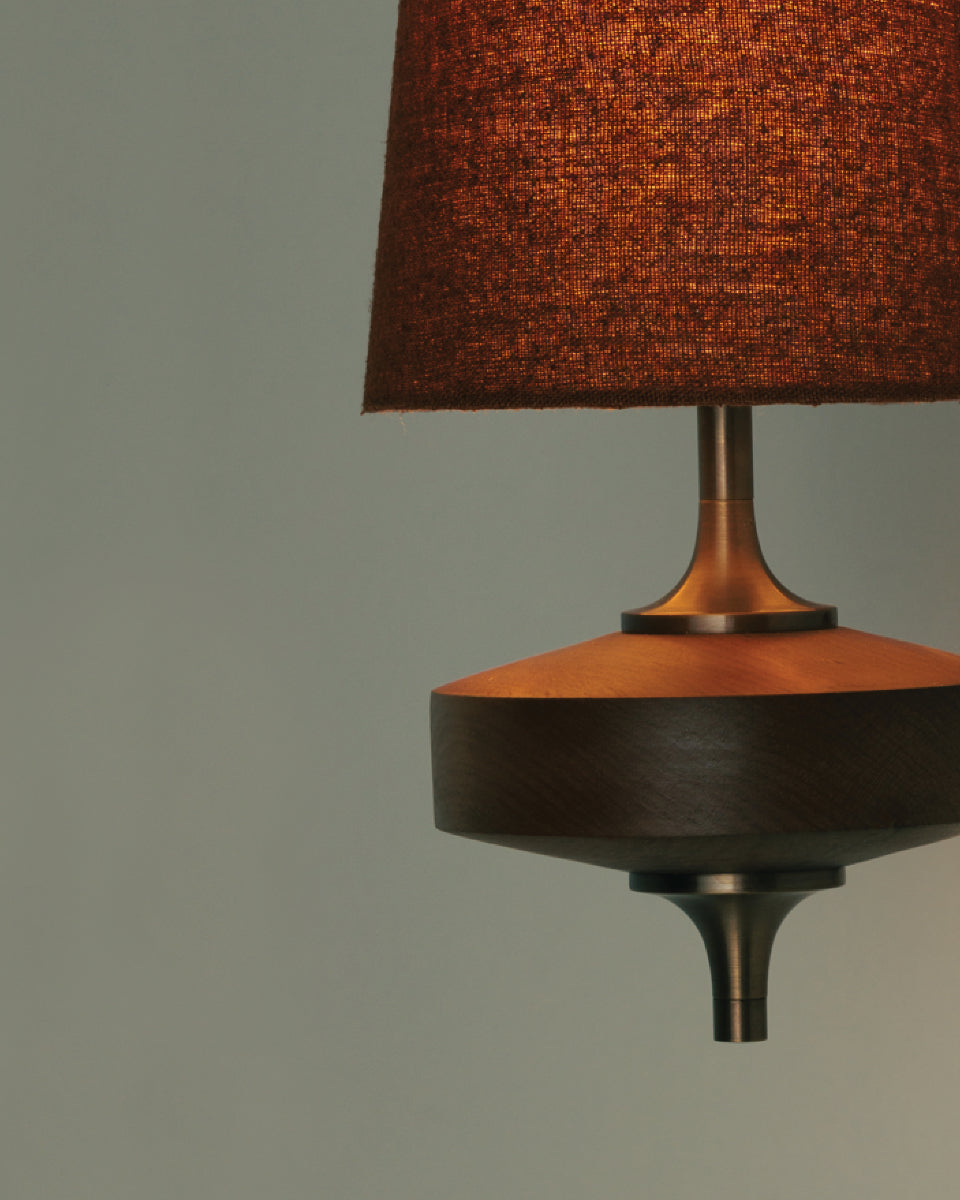 Wall Light | Vintage Wood Base Sconce