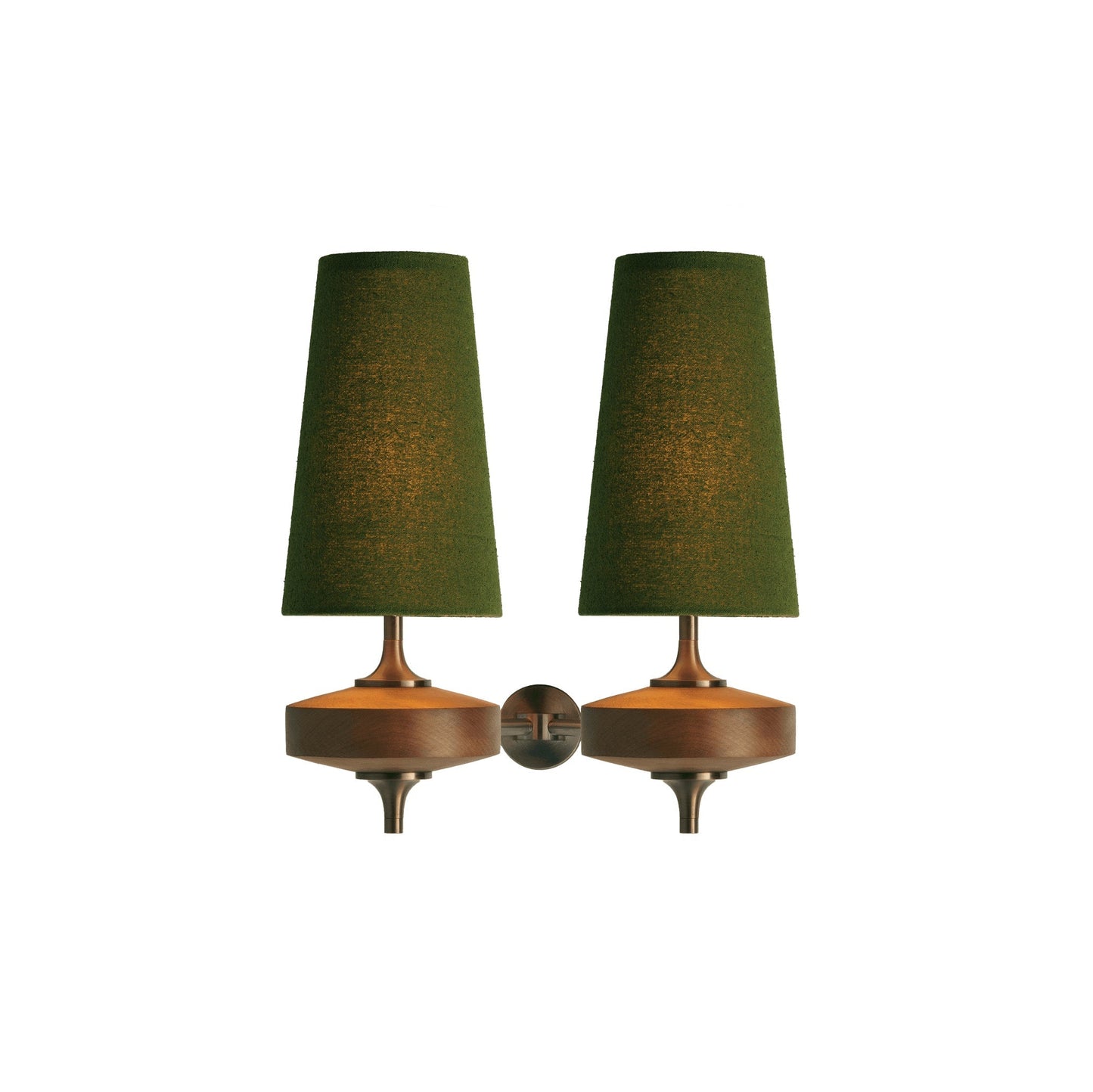 Wall Light | Vintage Wood Base Sconce